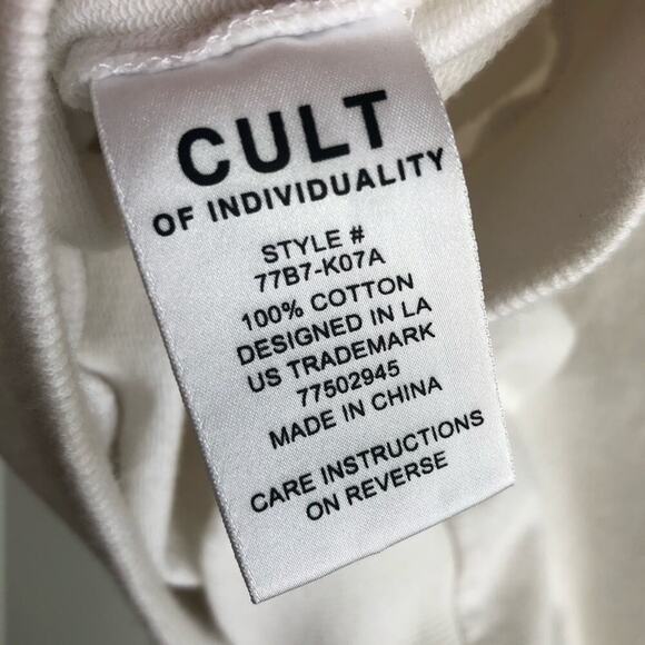 Cult of Individuality sweatshirt pockets side zip - Picture 6 of 6